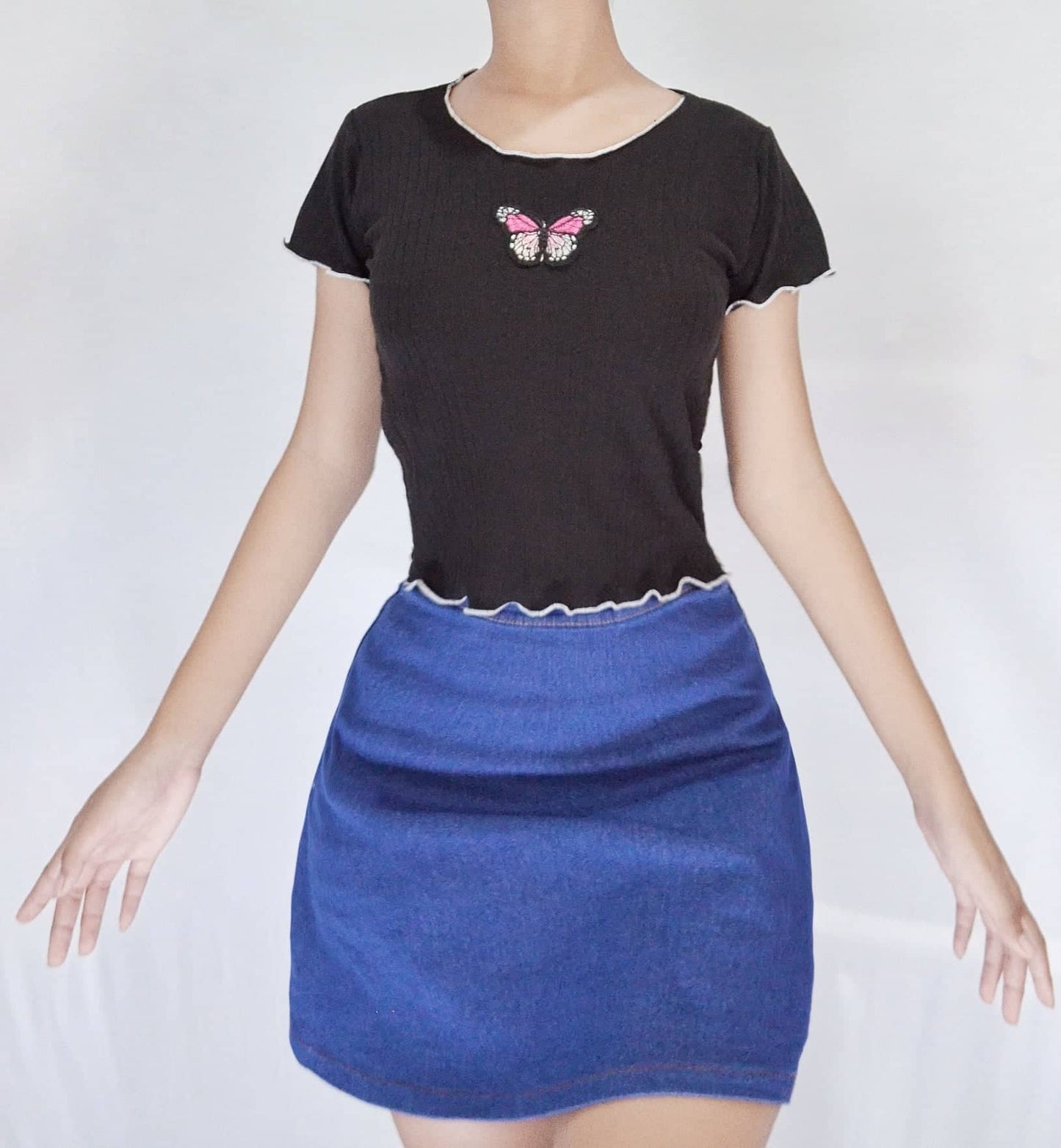 ClothingHub BUNDLE butterfly crop top