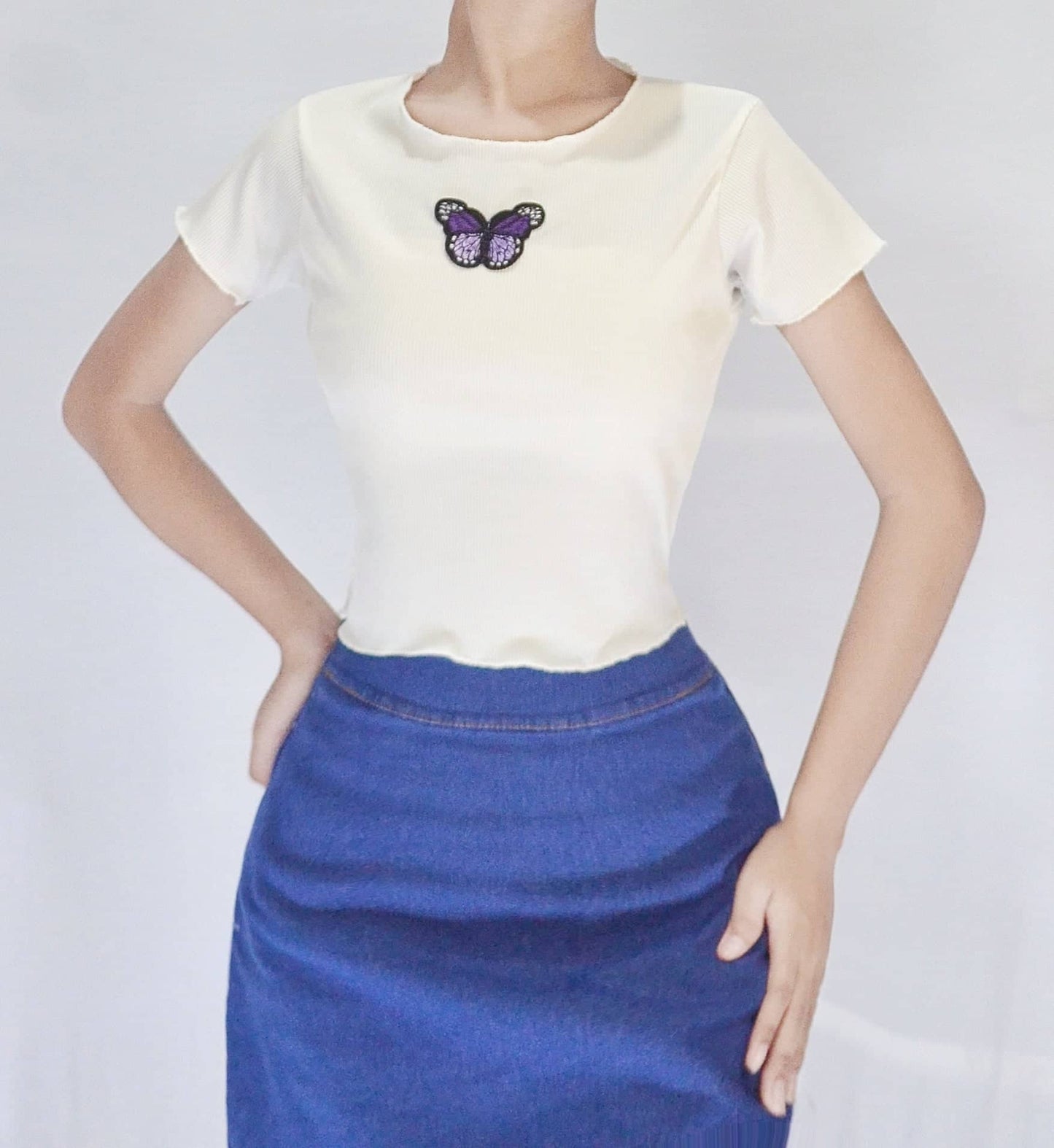 ClothingHub BUNDLE butterfly crop top